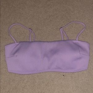 Hollister purple bandeau bikini top
